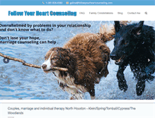 Tablet Screenshot of followyourheartcounseling.com